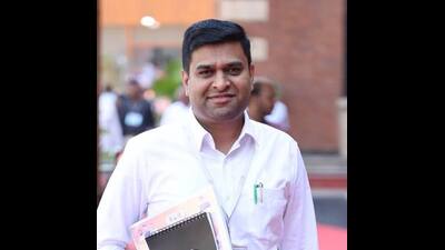 Sanap, a former officer on special duty to state industries minister Uday Samant, thanked the party leadership for backing a candidate from the teaching community. (HT) Sanap, a former officer on special duty to state industries minister Uday Samant, thanked the party leadership for backing a candidate from the teaching community. (HT)
