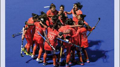 The Indian women’s hockey team won Gold at the Asian Games, bringing the trophy home after 44 years. (PTI) The Indian women’s hockey team won Gold at the Asian Games, bringing the trophy home after 44 years. (PTI)