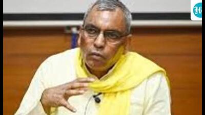 Uttar Pradesh panchayati raj minister Om Prakash Rajbhar. (HT file) Uttar Pradesh panchayati raj minister Om Prakash Rajbhar. (HT file)
