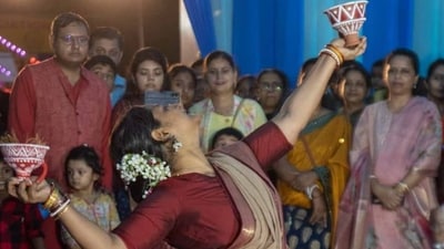 Pandal hopping Pandal hopping