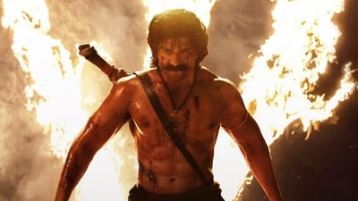 Ranabaali Twitter reviews: Vijay Deverakonda in a still from the film.