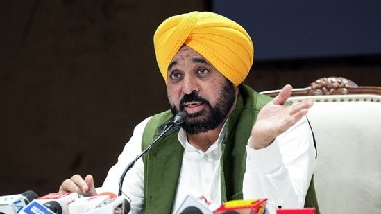 Punjab chief minister Bhagwant Mann. (@BhagwantMann/X)