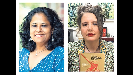 Political scientist Jinee Lokaneeta (L) and historian Deana Heath (Kapil Narang)