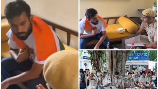 CJP's Abhijeet Dipke has planned to hold a rally to unfold the Tricolour at Central Park in Delhi's CP (Instagram and PTI)