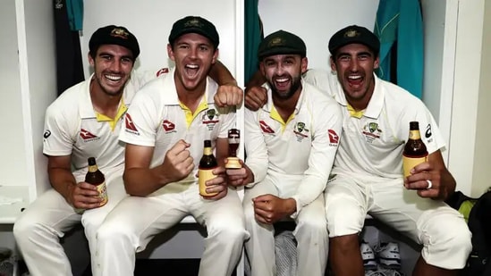 Pat Cummins, Josh Hazlewood, Nathan Lyon and Mitchell Starc.