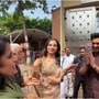 কালীঘাট মন্দিরে জিতের বাবা ও বোনের সঙ্গে দেখা দেব ও শুভশ্রীর।