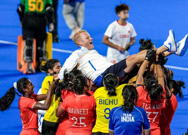 Coach Sjoerd Marijne came back to the team after four-and-a-half years. (PTI) Coach Sjoerd Marijne came back to the team after four-and-a-half years. (PTI)