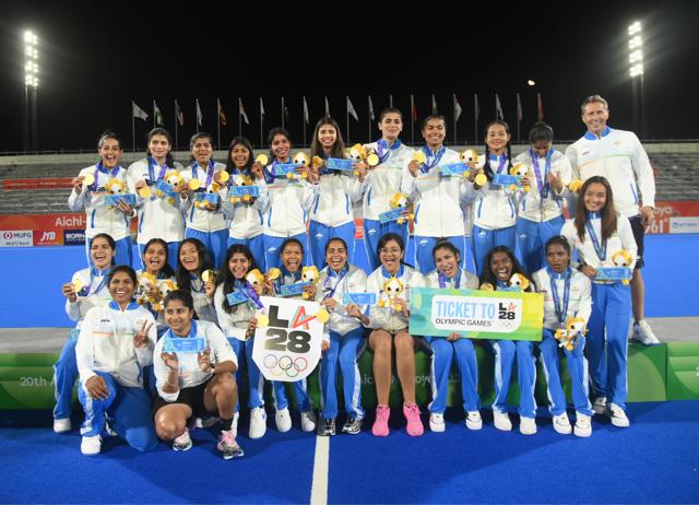 The players say they’ll carry the confidence of this win to the 2028 LA Olympics. (ASIAN HOCKEY FEDERATION) The players say they’ll carry the confidence of this win to the 2028 LA Olympics. (ASIAN HOCKEY FEDERATION)