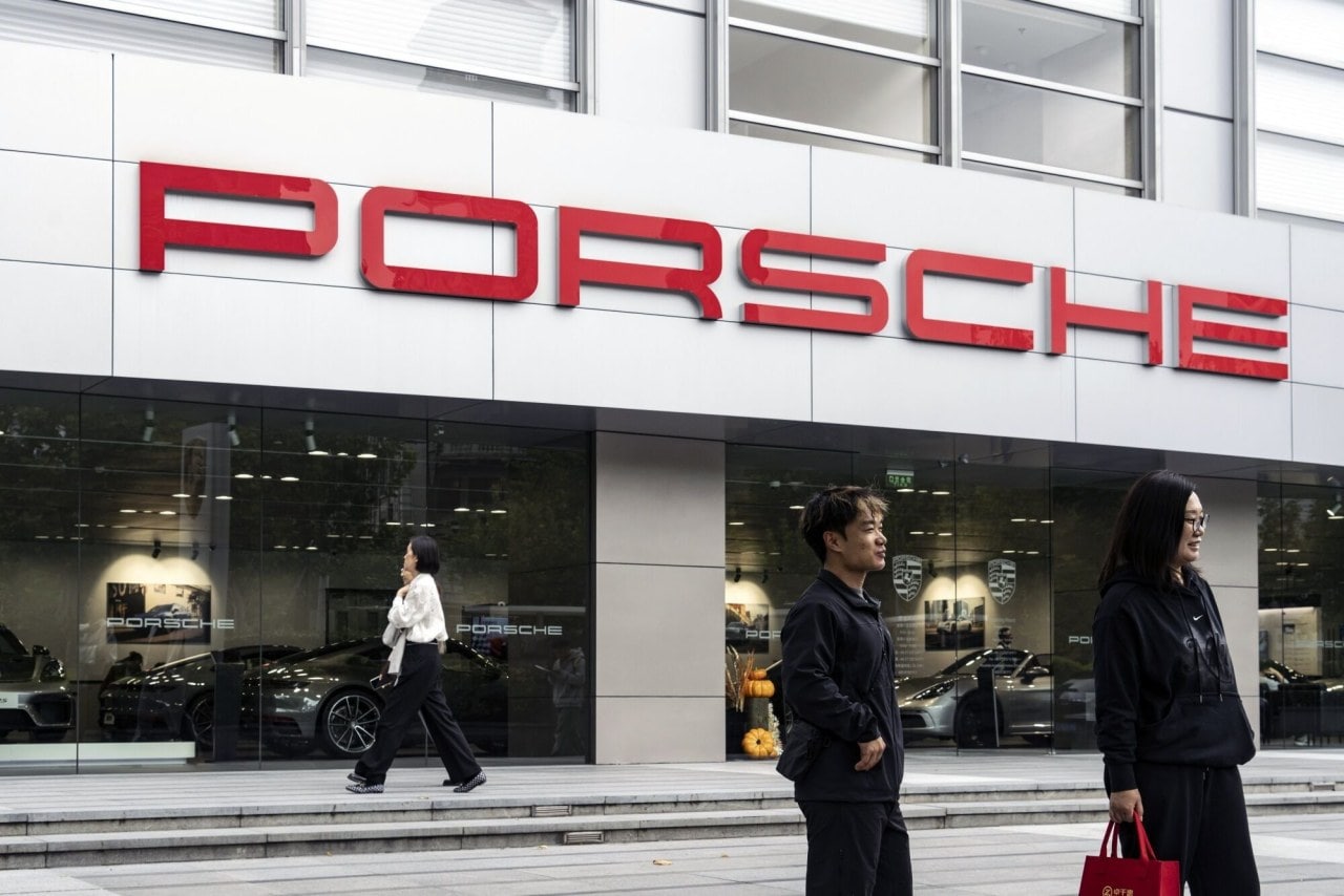 A Porsche dealership in Shanghai, China, in 2024. A Porsche dealership in Shanghai, China, in 2024.