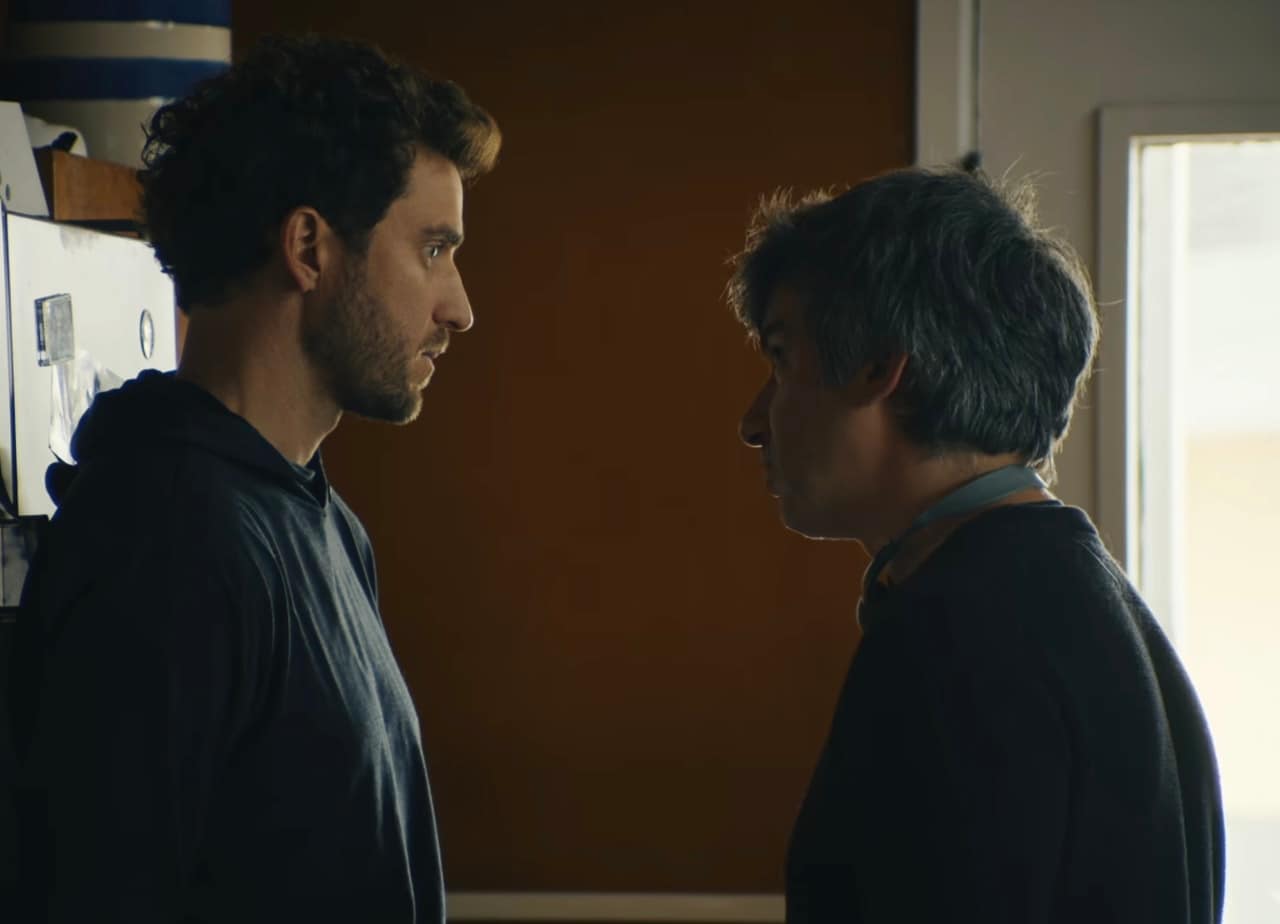 Evans speaks privately with director Nathan Fielder in ‘You Can See Everything.’