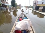A flooded area of Faizullahganj (HT File Photo)