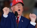 Trump made the comment as he was discussing Iran during a rally in a hangar at Dalton Municipal Airport in Georgia.