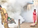 BMC officials said the civic body has already ordered improved pest control operations and increased fogging operations across the city to prevent the spread of vector-borne diseases. (Satish Bate/HT PHOTO)