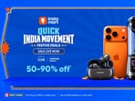 Instamart’s Quick India Movement Sale runs through October 18, with offers on electronics, home and kitchen products, personal care, food and everyday essentials.