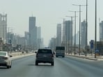 Buildings near King Fahad Highway in Riyadh, Saudi Arabia