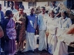 This 2007 photo shows Navanethem 'Navi' Pillay with her relatives during a visit to her ancestral home in Batlagundu near Dindigul, Tamil Nadu.