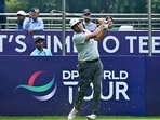 New Delhi: Spain's Eugenio Chacarra in action. 