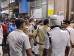 The situation reportedly arose from a crowd surge at the community Durga Puja in the evening.