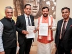 The spokesperson said that an agreement was reached on letters of intent worth  <span class='webrupee'>₹</span>1,000 crore in the retail and warehousing sectors. (PTI)