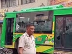 The bus driver is being traced.