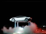 A grab from a live feed released by Tesla shows the company unveiling its next-generation Roadster electric car.