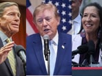 The US President had signed the legislation only last month. In the image (L to R): Senator Richard Blumenthal, Donald Trump and Representative Teresa Leger Fernandez.