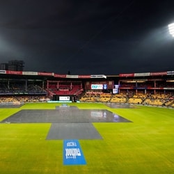 Rain has delayed the toss in Bengaluru for the 5th T20I