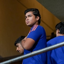 Vaibhav Sooryavanshi at pavilion. 