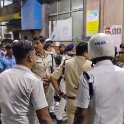 The situation reportedly arose from a crowd surge at the community Durga Puja in the evening.