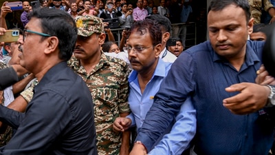 Former principal of RG Kar Medical College and Hospital Sandip Ghosh, who was arrested in connection with the alleged financial misconduct at the establishment. (PTI) Former principal of RG Kar Medical College and Hospital Sandip Ghosh, who was arrested in connection with the alleged financial misconduct at the establishment. (PTI)
