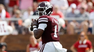 Kamario Taylor will miss Mississippi State’s game against LSU with a foot injury. (Getty Images via AFP)