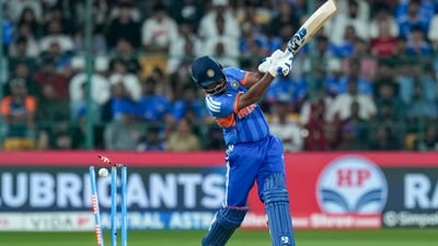 After that innings by Kishan, the run flow stemmed as West Indies picked some quick wickets. (PTI) After that innings by Kishan, the run flow stemmed as West Indies picked some quick wickets. (PTI)