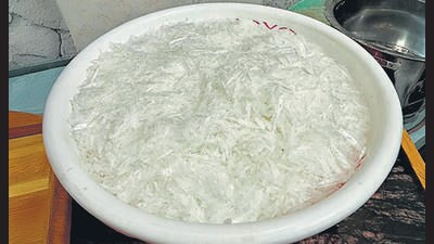 Police seized 400kg of drug-making material from the labs (HT) Police seized 400kg of drug-making material from the labs (HT)