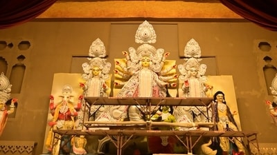 Several pandals across Delhi-NCR share a common theme this year, putting the spotlight on women’s empowerment and the strength of womanhood. Several pandals across Delhi-NCR share a common theme this year, putting the spotlight on women’s empowerment and the strength of womanhood.