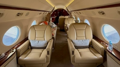 A private jet carrying nine people landed safely in Abuja after its door detached mid-air, prompting an investigation. (Representational image/Unsplash) A private jet carrying nine people landed safely in Abuja after its door detached mid-air, prompting an investigation. (Representational image/Unsplash)