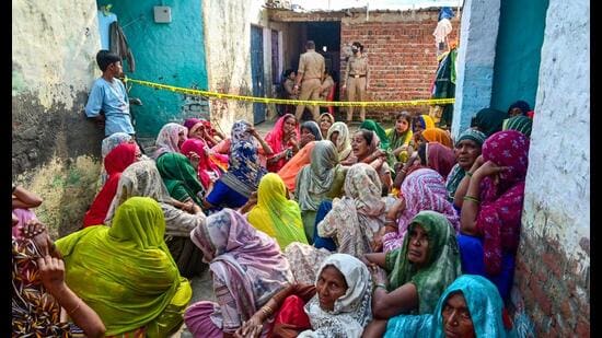 On Saturday morning, 37-year-old Mahesh, his wife, and their three children were found dead in a Greater Noida village (HT)