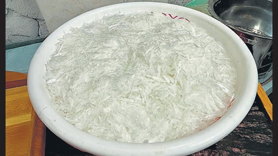 Police seized 400kg of drug-making material from the labs (HT)