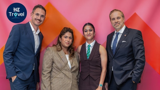 Jemimah Rodrigues joins Switzerland Tourism leaders in Bengaluru as the destination’s new Friendship Ambassador for Indian travellers and audiences. (Switzerland Tourism)