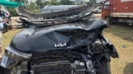 The Gurugram incident has left at least three people injured. (HT)