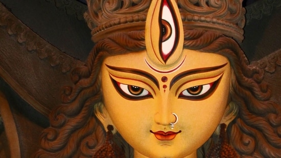 A representative image of durga idol.