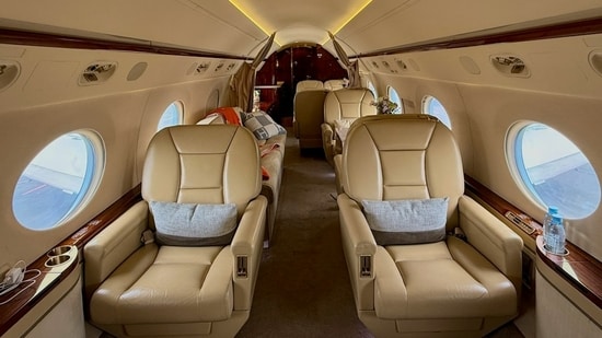 A private jet carrying nine people landed safely in Abuja after its door detached mid-air, prompting an investigation. (Representational image/Unsplash)
