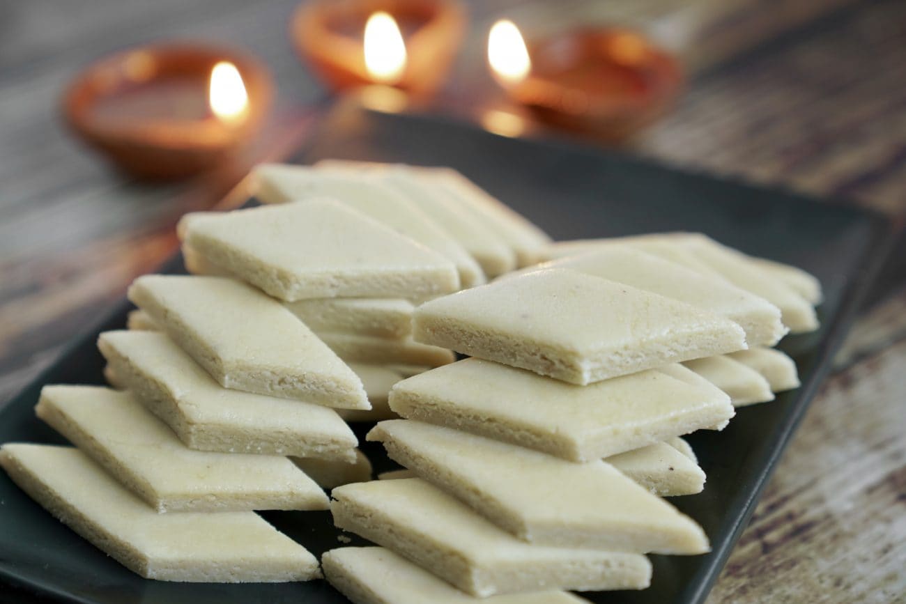 Chef Kunal Kapur’s Kaju Katli recipe uses cashews, sugar and water. (Chef Kunal Kapur ) Chef Kunal Kapur’s Kaju Katli recipe uses cashews, sugar and water. (Chef Kunal Kapur )