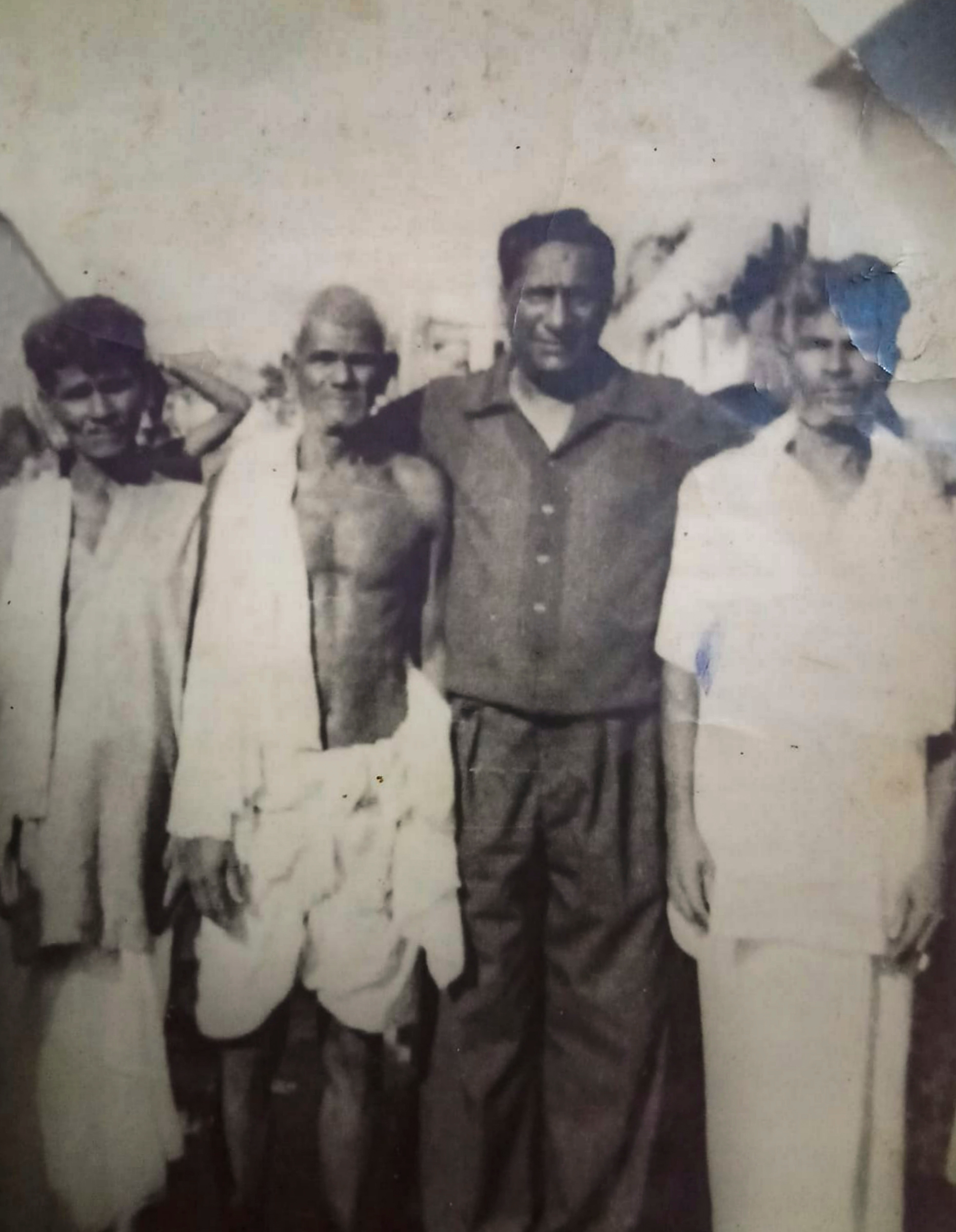 A 1970 archival photo shows 'Navi' Pillay's father (2nd from right) with his brothers, in Dindigul, Tamil Nadu. (Handout via PTI) A 1970 archival photo shows 'Navi' Pillay's father (2nd from right) with his brothers, in Dindigul, Tamil Nadu. (Handout via PTI)