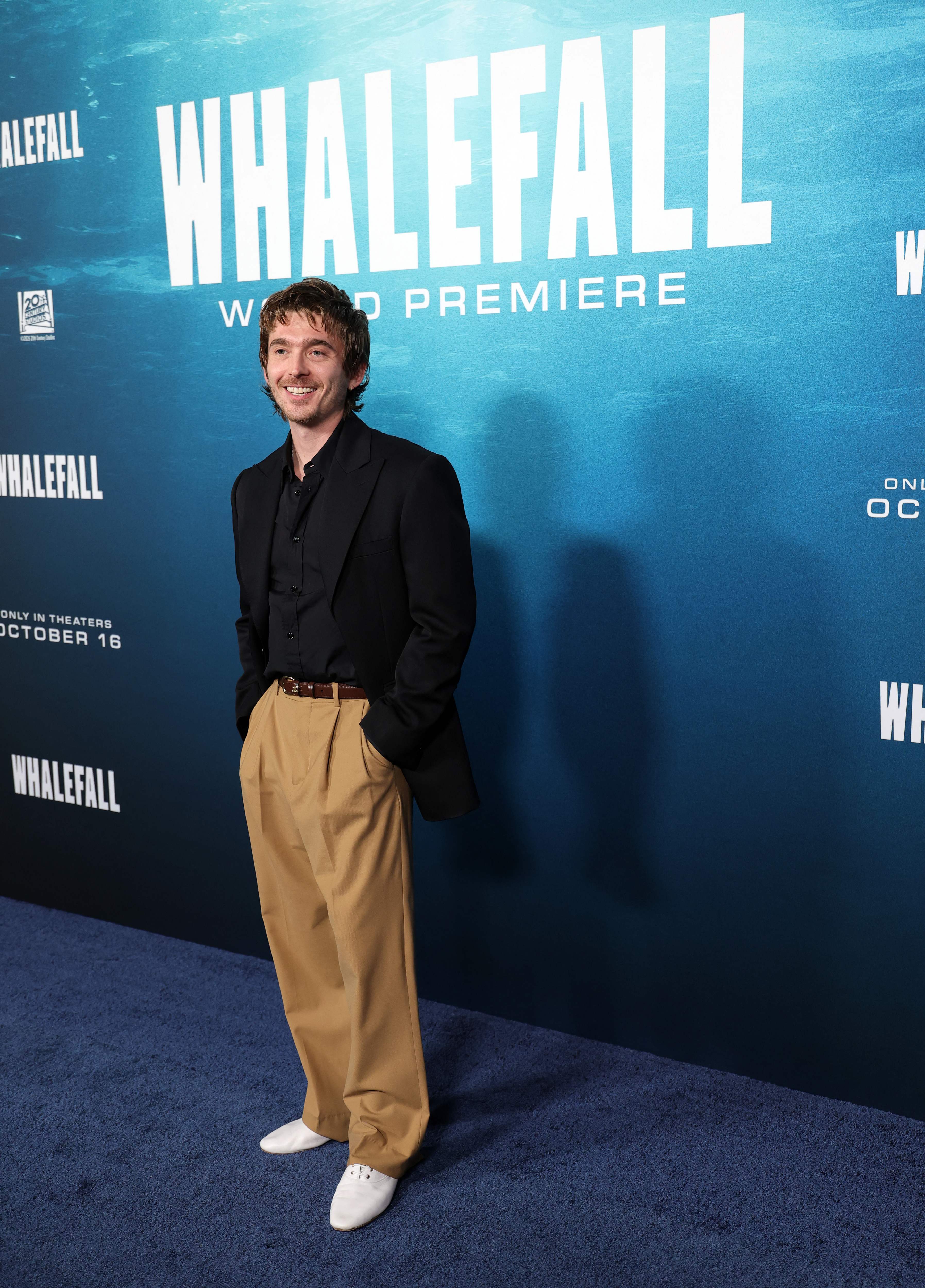 Austin Abrams attends the world premiere of 20th Century Studios' Whalefall at El Capitan Theatre in Los Angeles, California. (Getty Images via AFP) Austin Abrams attends the world premiere of 20th Century Studios' Whalefall at El Capitan Theatre in Los Angeles, California. (Getty Images via AFP)