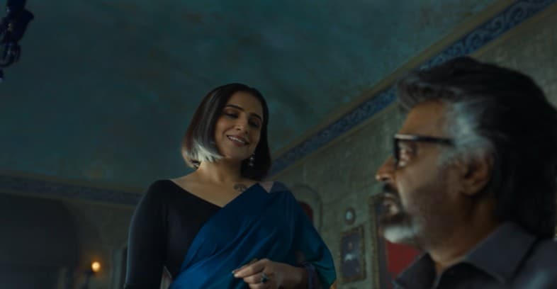Vidya Balan in a still from Jailer 2. Vidya Balan in a still from Jailer 2.