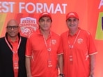 Royal Desert Champion owner Amit Narang (extreme right) with team director Robin Singh (centre)