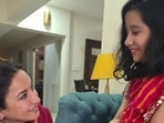 Divya Dutta with her niece