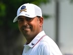 Anirban Lahiri at the Delhi Golf Club on Tuesday.