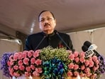 Chief Justice of India Justice Surya Kant speaks during the inauguration of Ladakh Bench of the High Court of Jammu and Kashmir and Ladakh, in Leh, Sunday. (PTI)