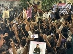 Protestors celebrate after the Maharashtra government formed a committee to overhaul the MPSC.